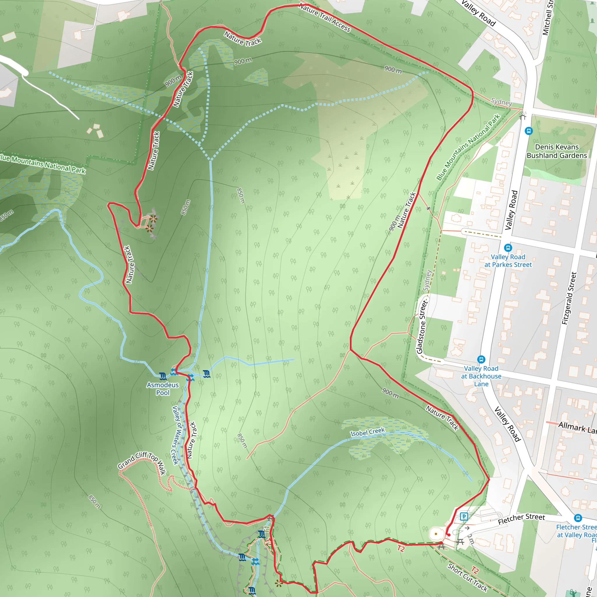 Nature Track mobile static map