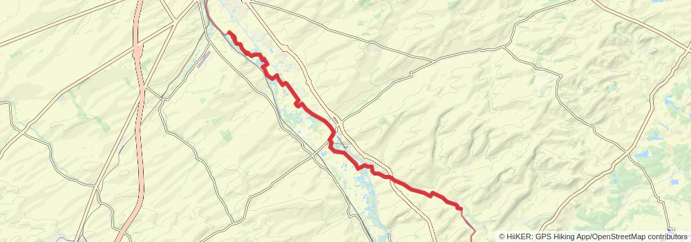 Via Francigena stage 29 Map