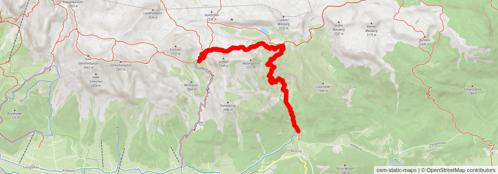 Silberkarklamm - Guttenberghaus stage 2 Map