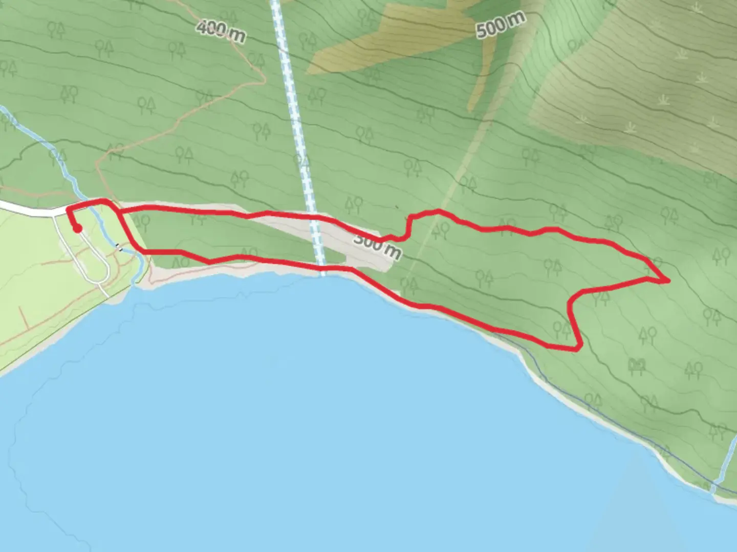 An image depicting the trail Eydlu Bena Loop and its surrounding area.