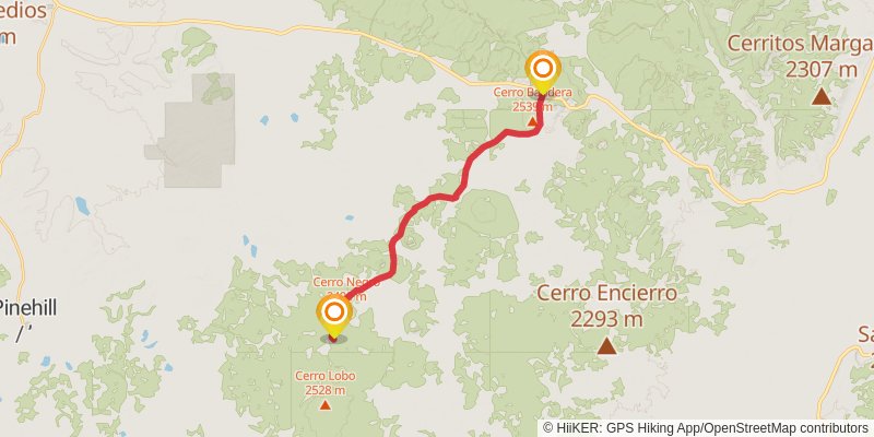 Continental Divide Trail - New Mexico stage 43 Map