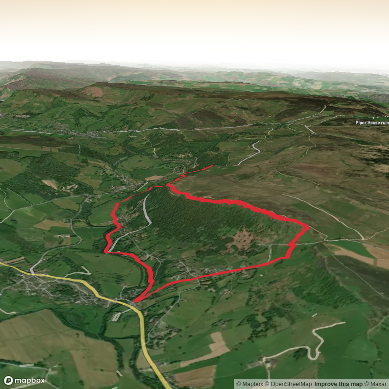 Calver to woods near langshore