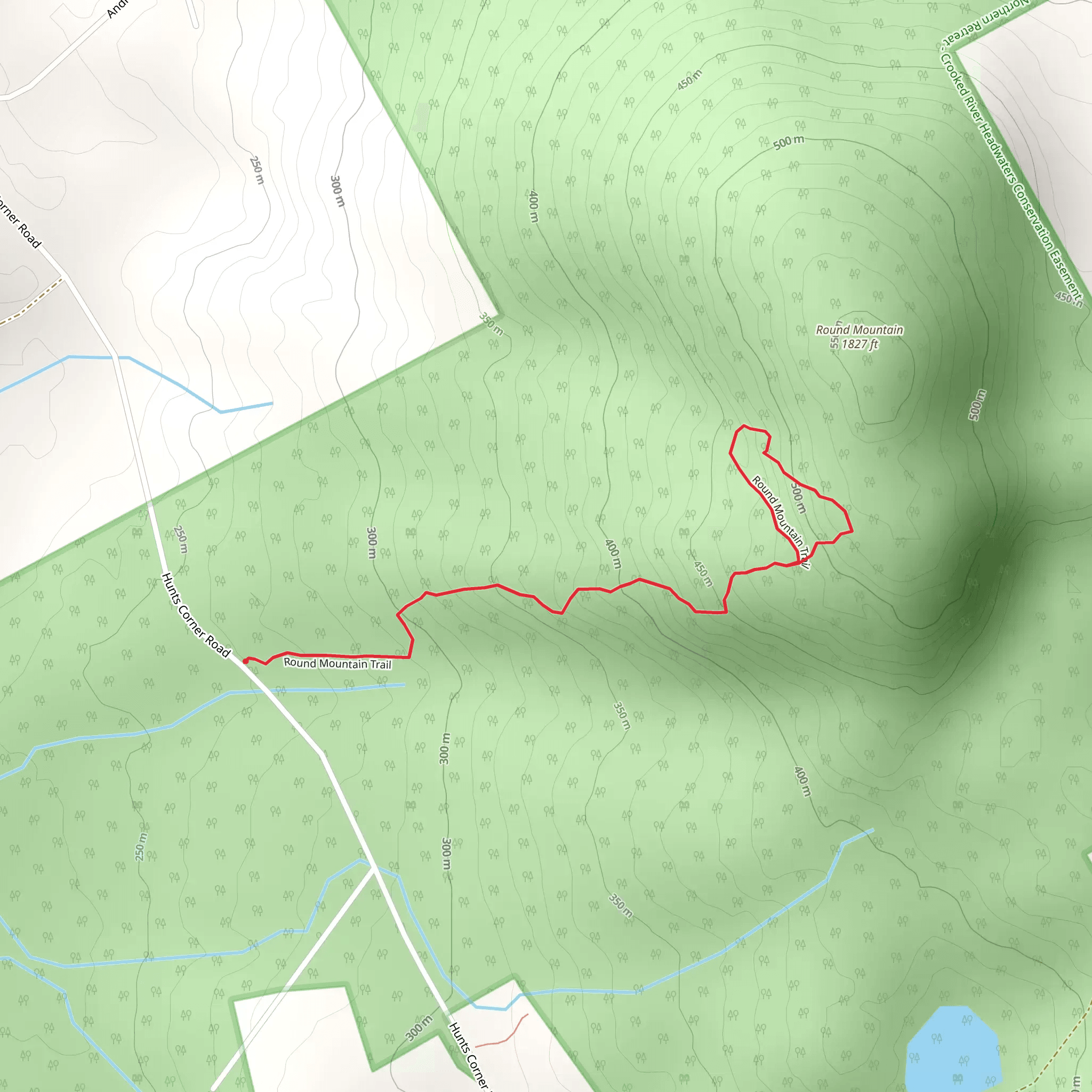 Round Mountain Trail Loop mobile static map