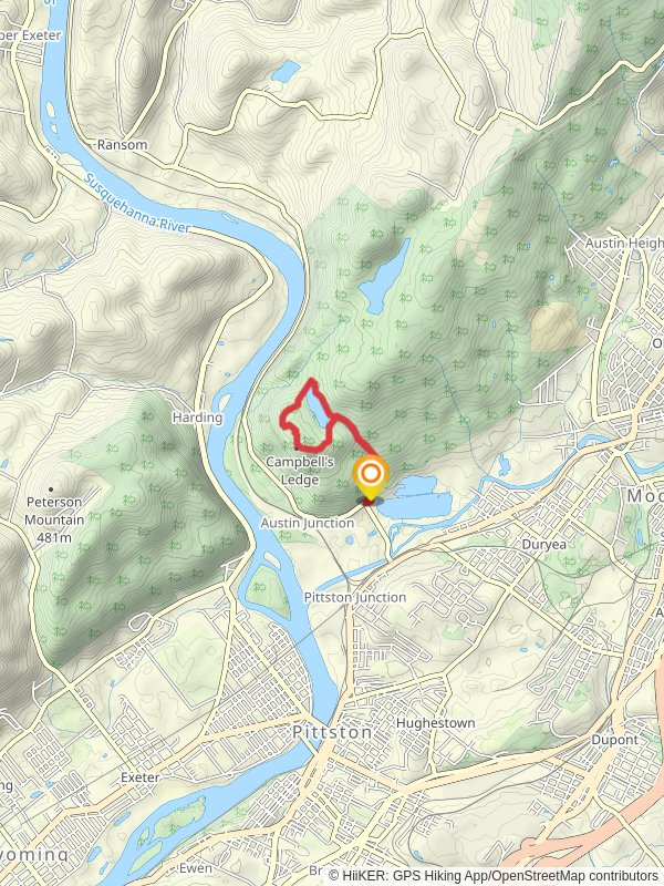 Campbell's Ledge and Campbells Ledge Reservoir Loop Trail