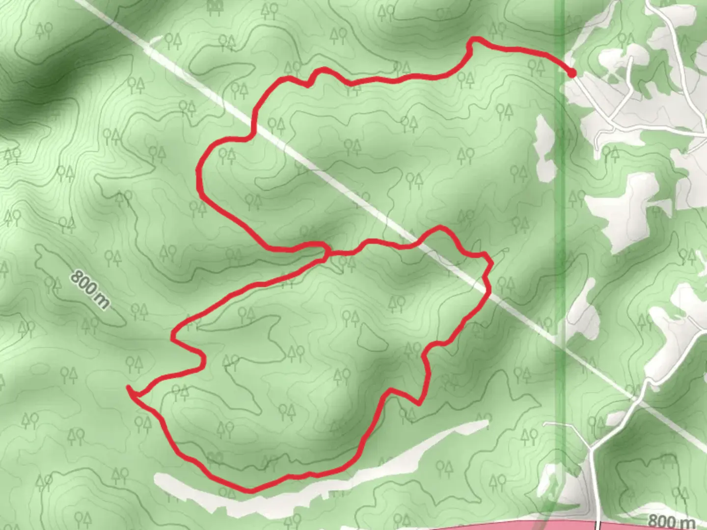 An image depicting the trail Kate's Plateau Loop Trail and its surrounding area.