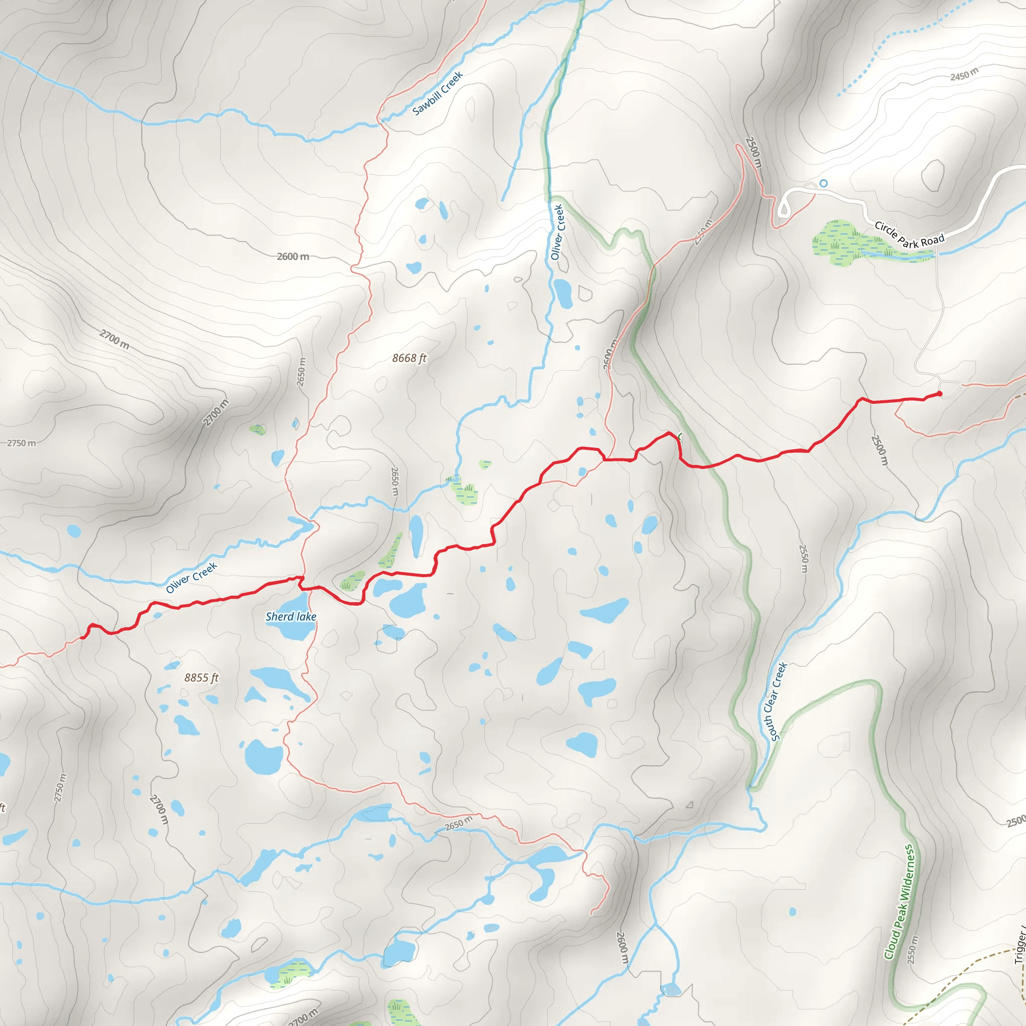 Trail 046 mobile static map