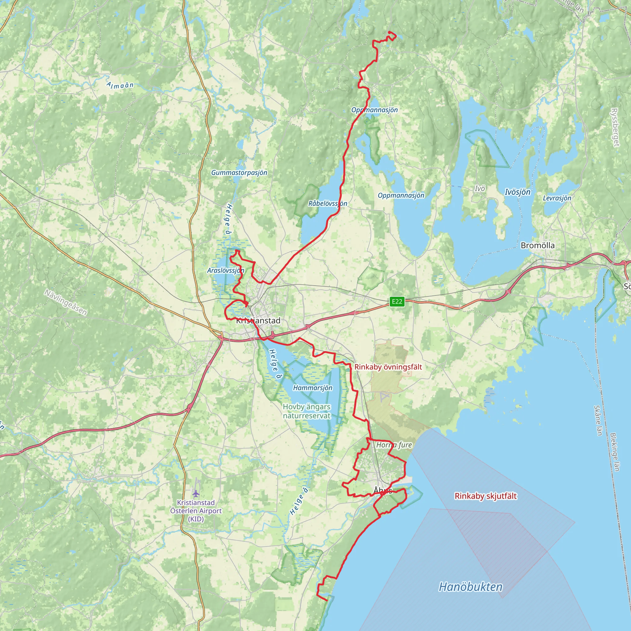 Skåneleden 6 mobile static map