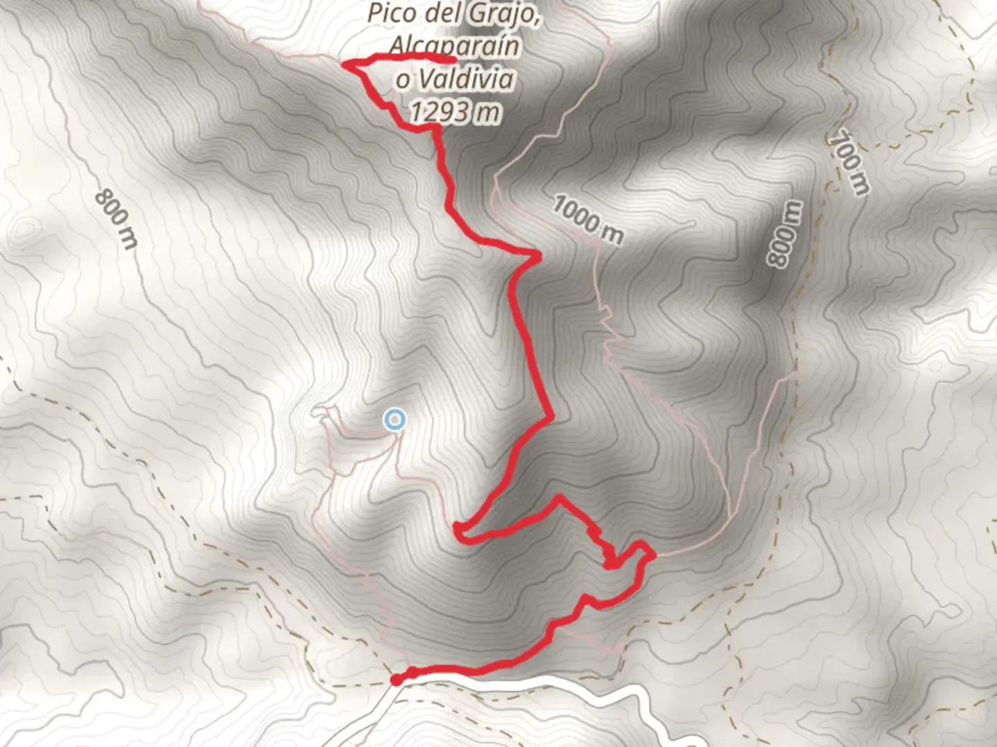 An image depicting the trail Puerto Martínez - Alcaparaín PR A 271 and its surrounding area.
