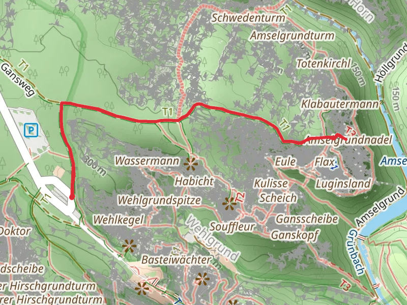 Amselgrundnadel Walk via Große Gans