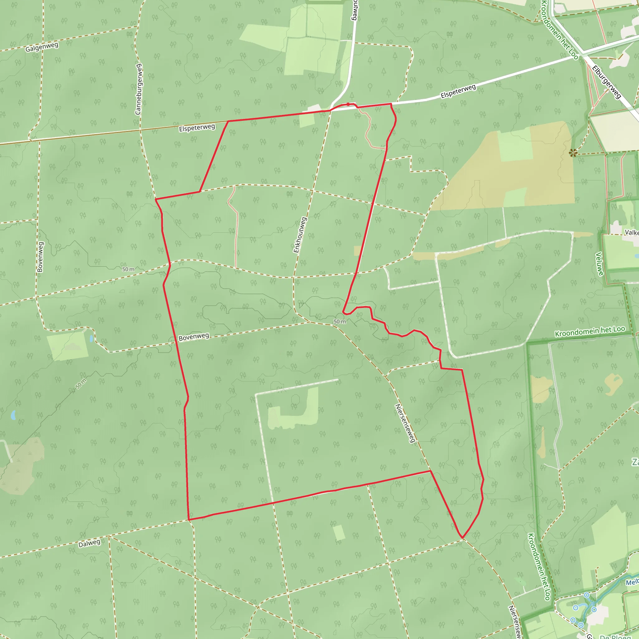 Valkenberg Loop mobile static map