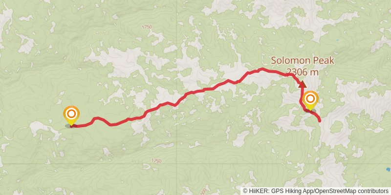 Soldier Ridge Trail stage 2 Map