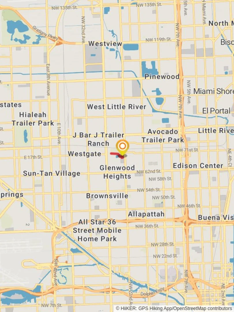 An image depicting the trail Gwen Cherry Park and its surrounding area.