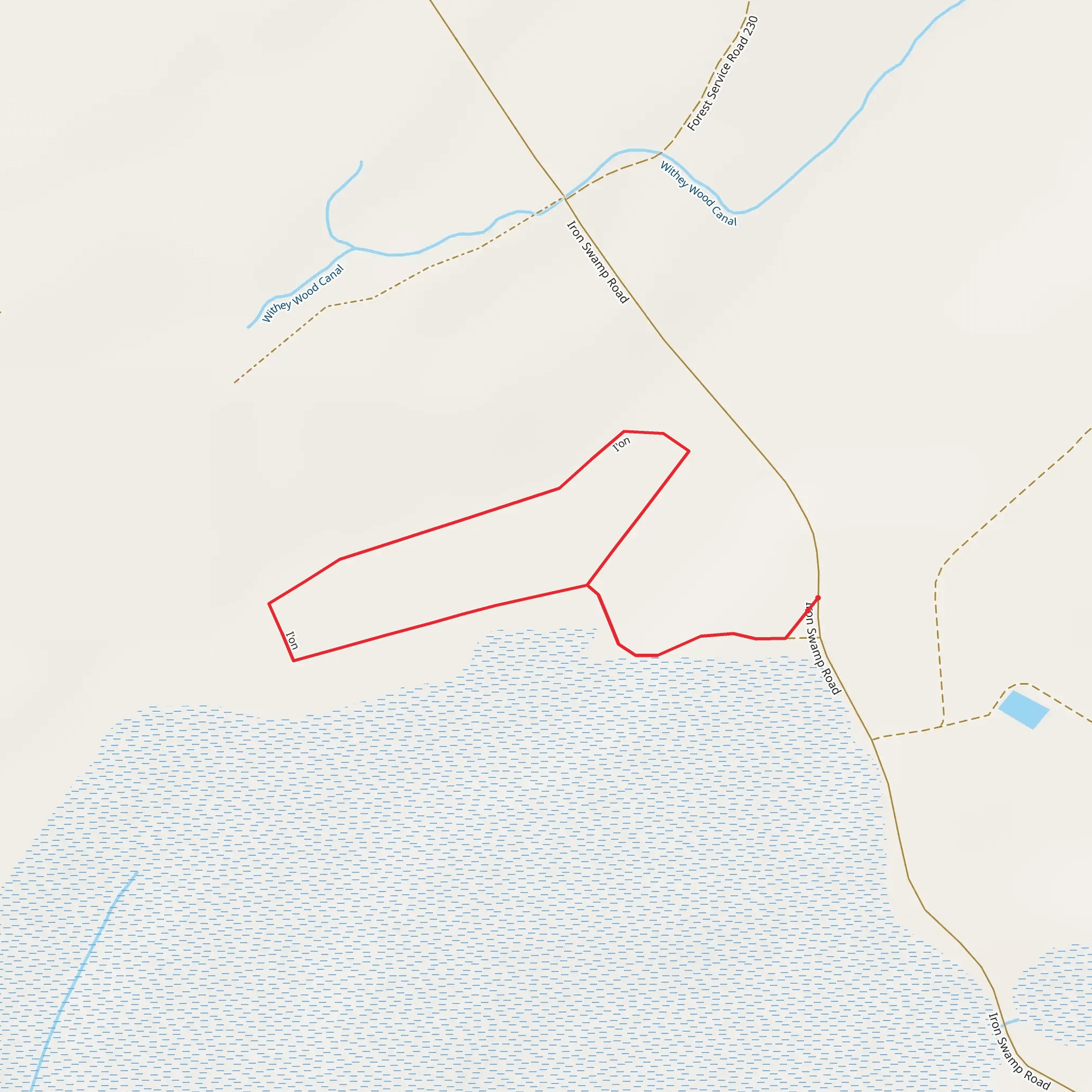 I'on Swamp Interpretive Trail mobile static map