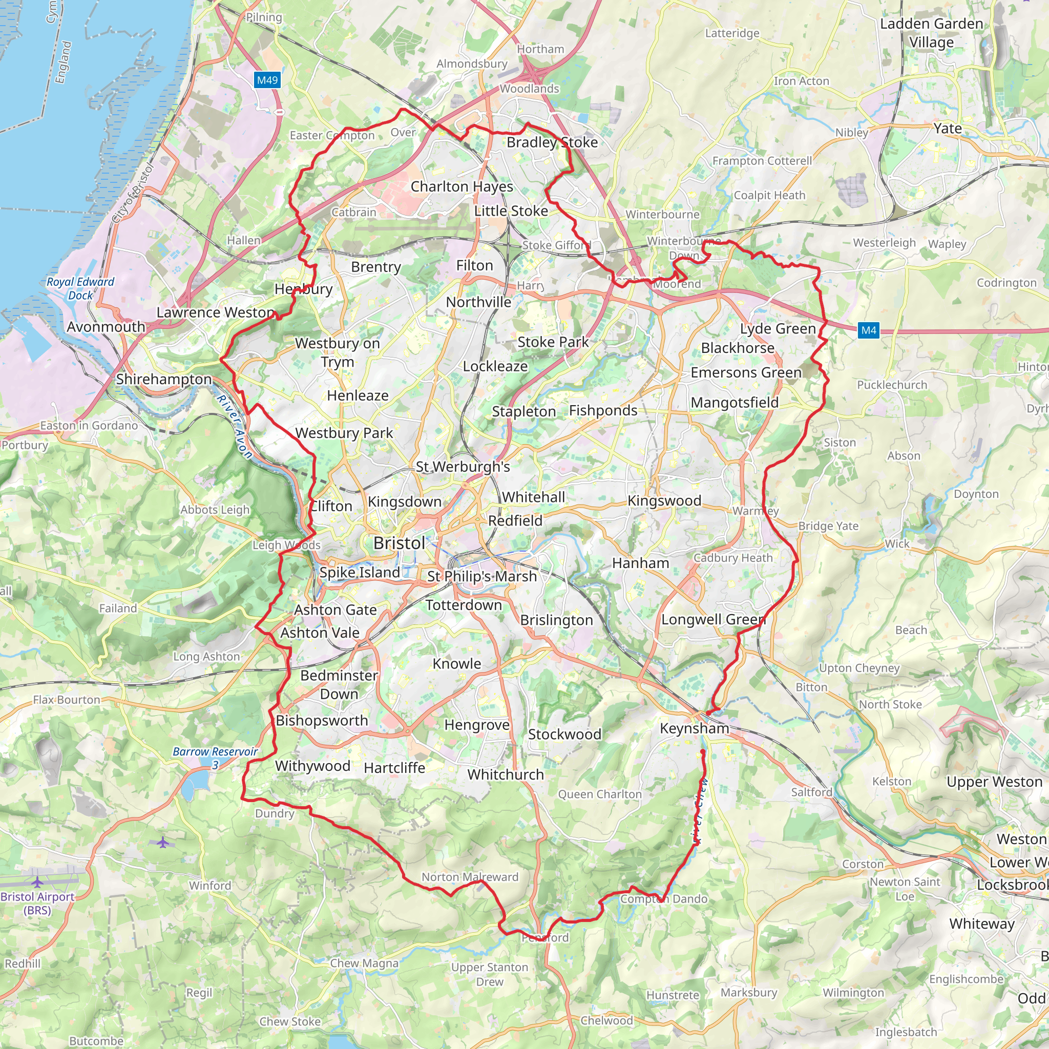 Community Forest Path mobile static map