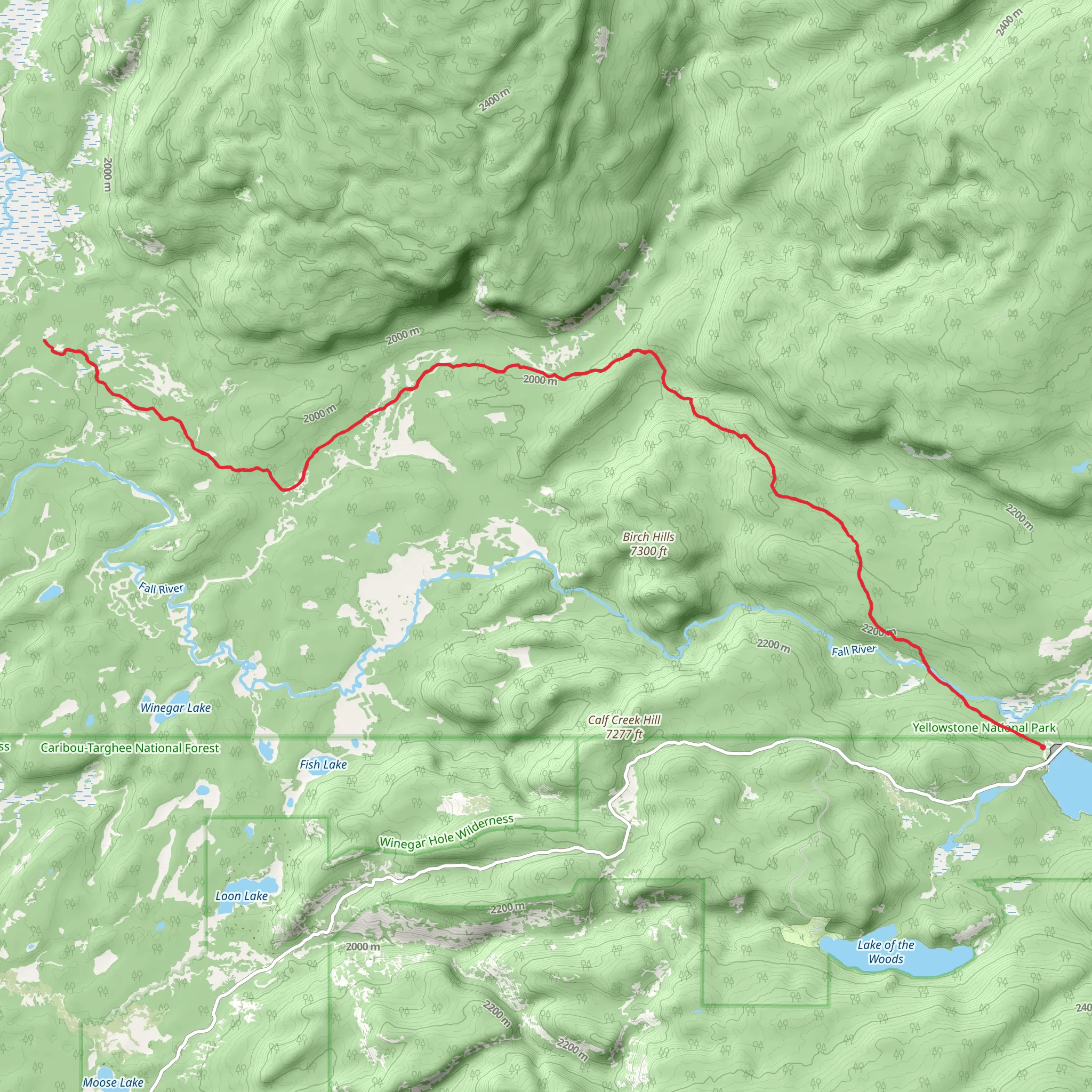 Mountain Ash Creek Trail mobile static map