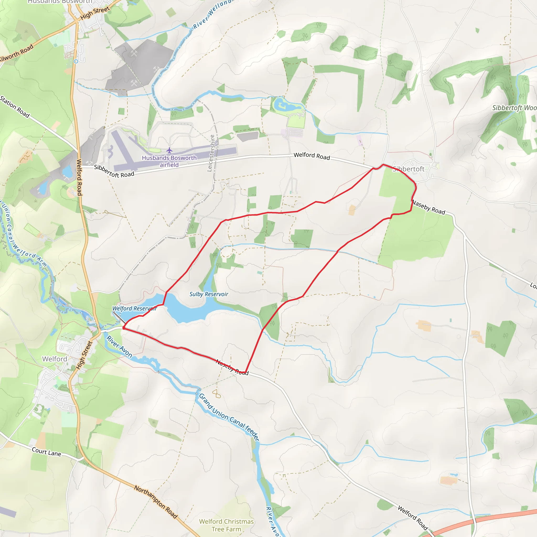 Sulby Reservoir Walk mobile static map