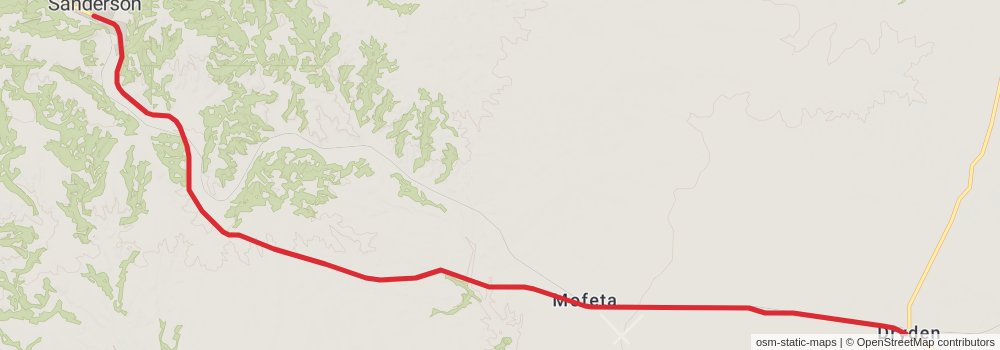 American Perimeter Trail - Texas Primary stage 41 Map