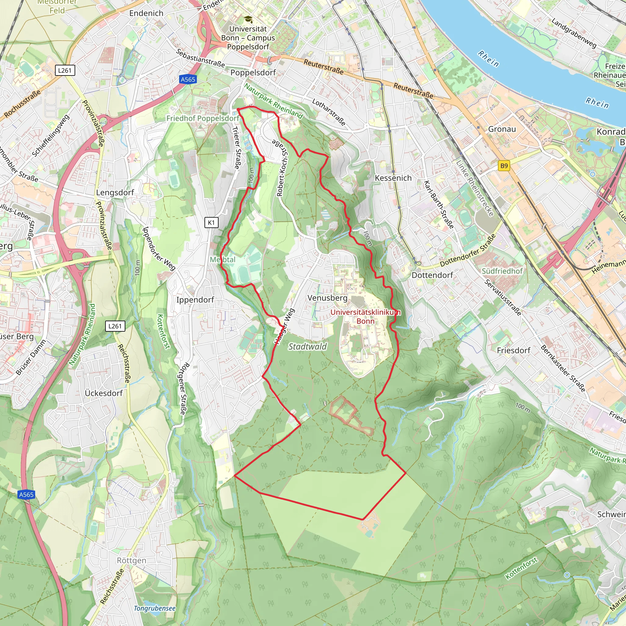 Annaberger Weg and Gieveningsweg Loop mobile static map