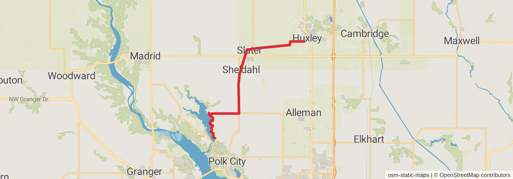 American Discovery Trail - Iowa stage 23 Map