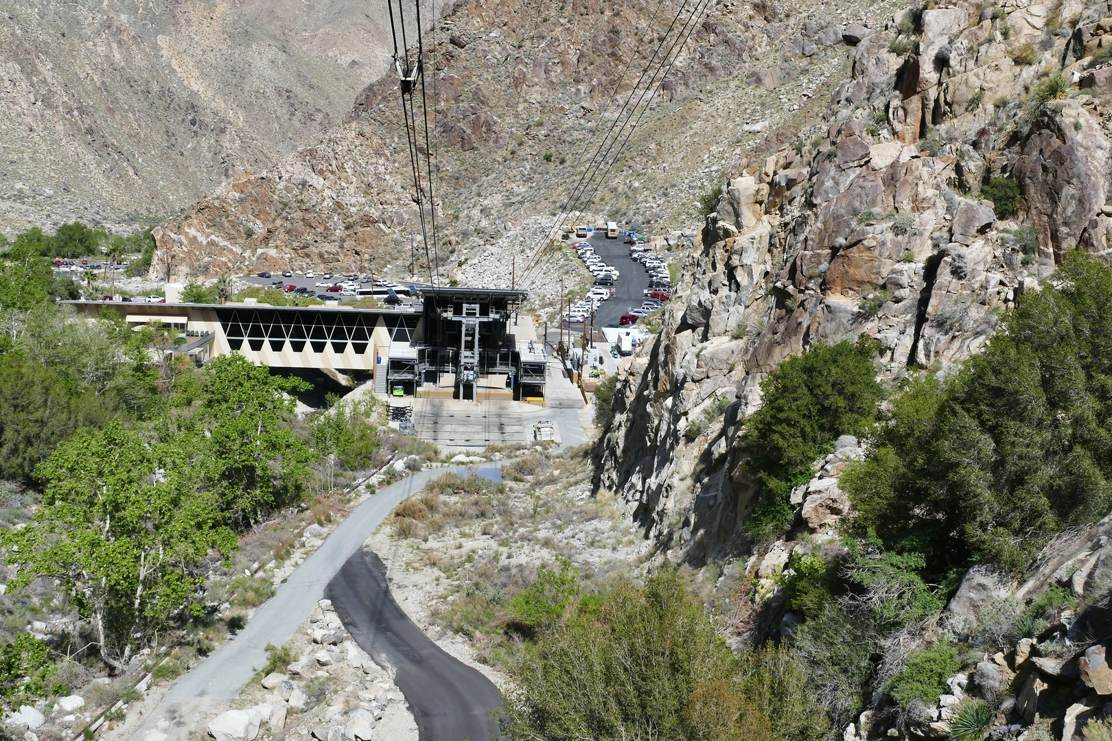 An image depicting the trail Tramway Road and its surrounding area.