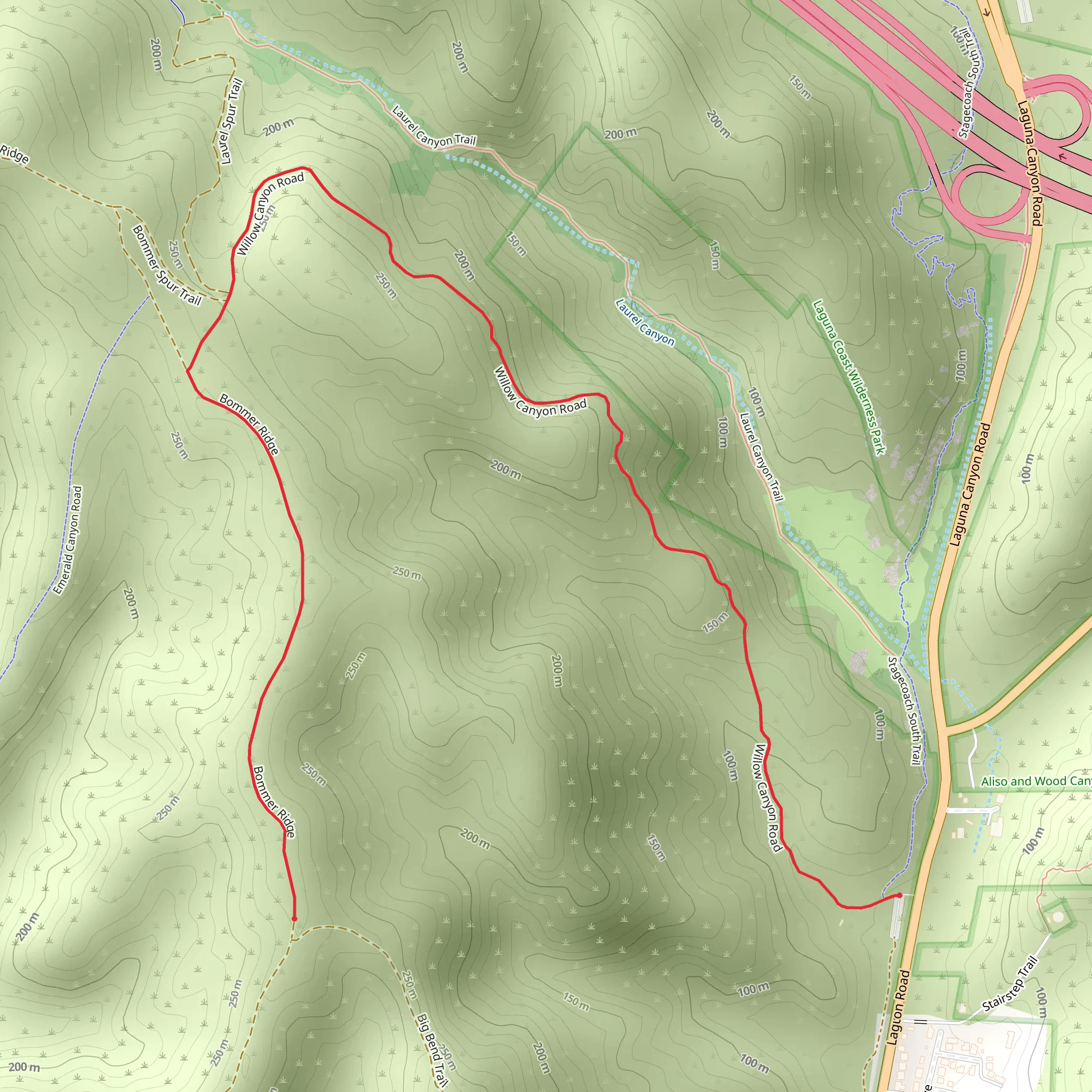 Willow Canyon Road mobile static map