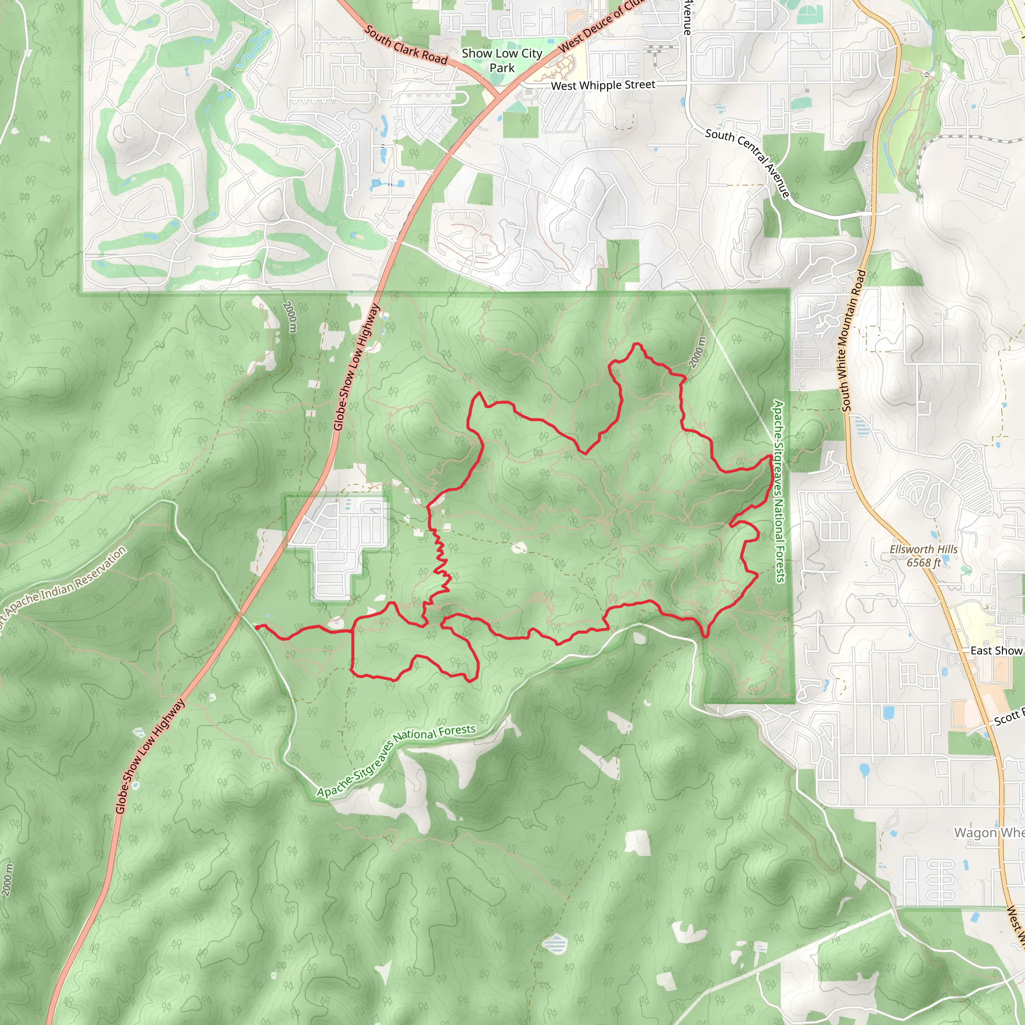 Buena Vista Trail Loop mobile static map