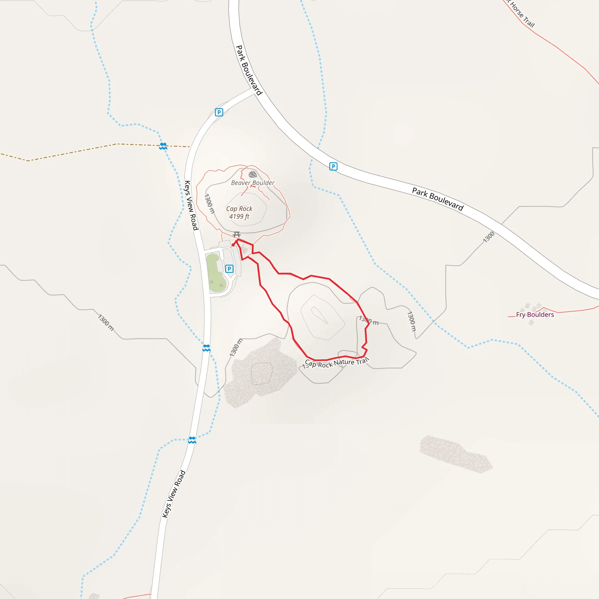 Cap Rock Trail mobile static map