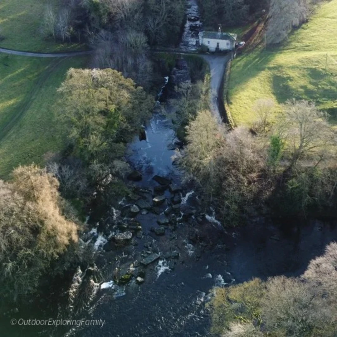 An image depicting the trail Meeting of the Waters at Barnard Castle and its surrounding area.