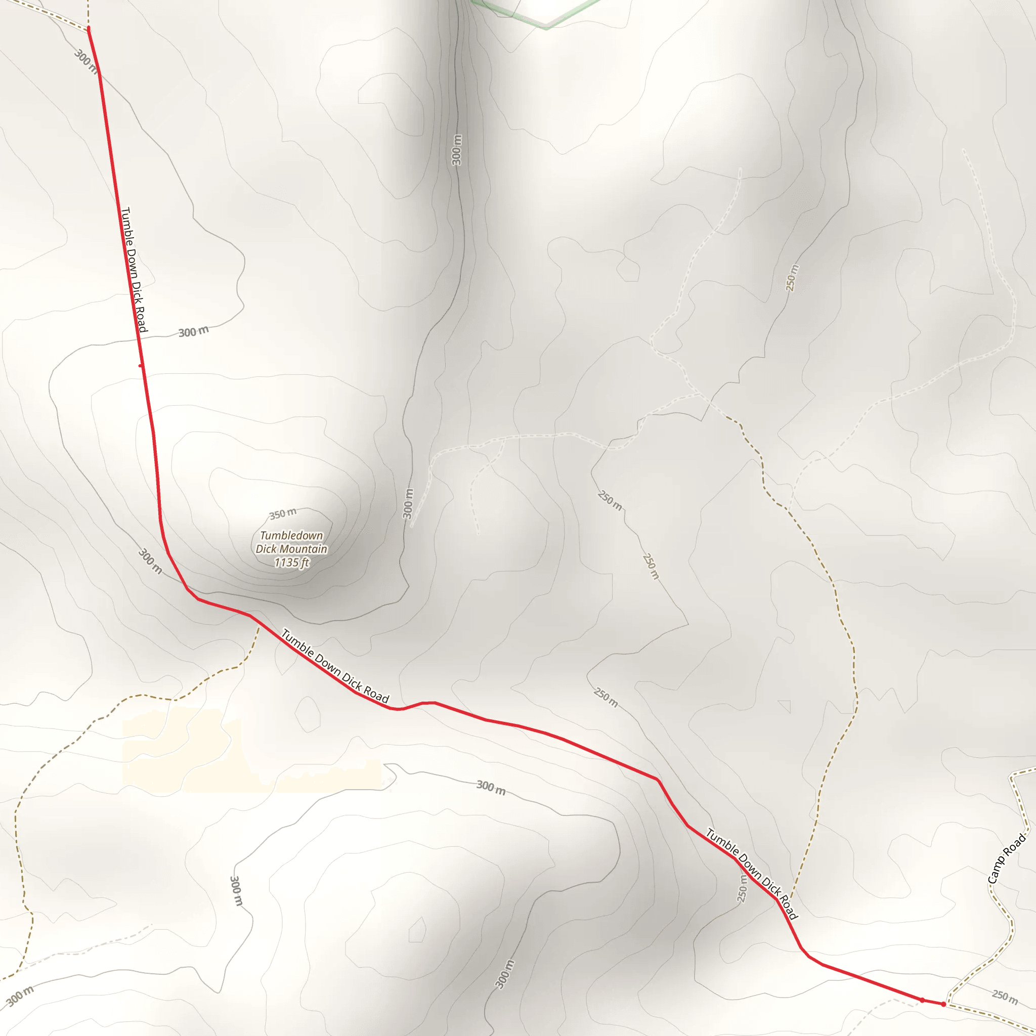Tumbledown Mountain Trail mobile static map