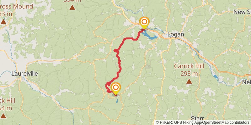 North Country Trail - Ohio stage 49 Map