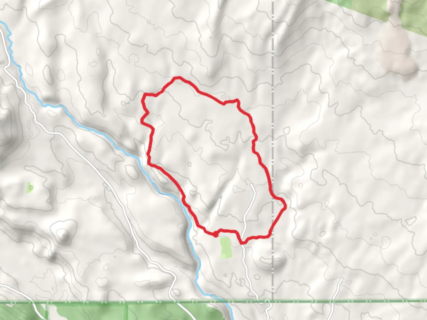An image depicting the trail Buck Creek and Morrison Creek Loop Trail and its surrounding area.