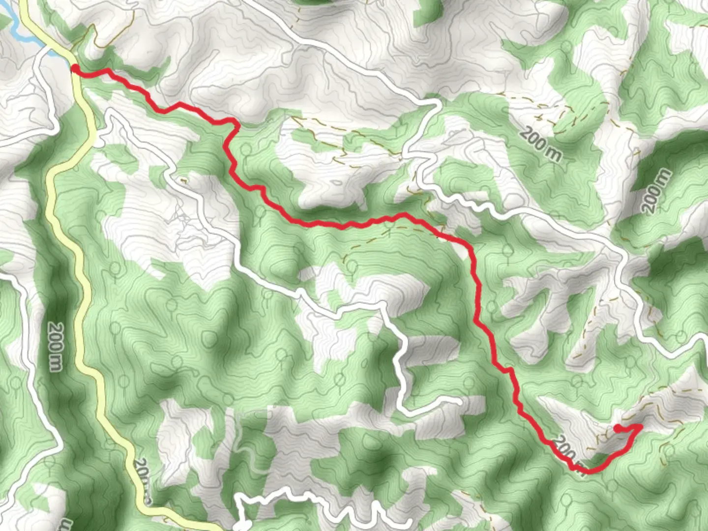 An image depicting the trail Deep Mills Route PR AS 137 and its surrounding area.