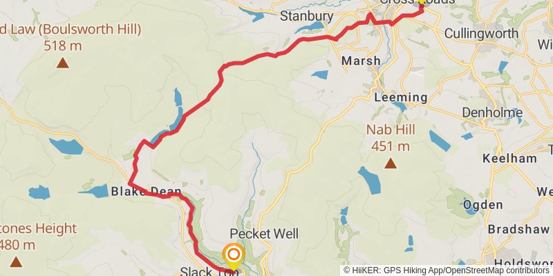 Kettlewell to Langsett Trail stage 6 Map