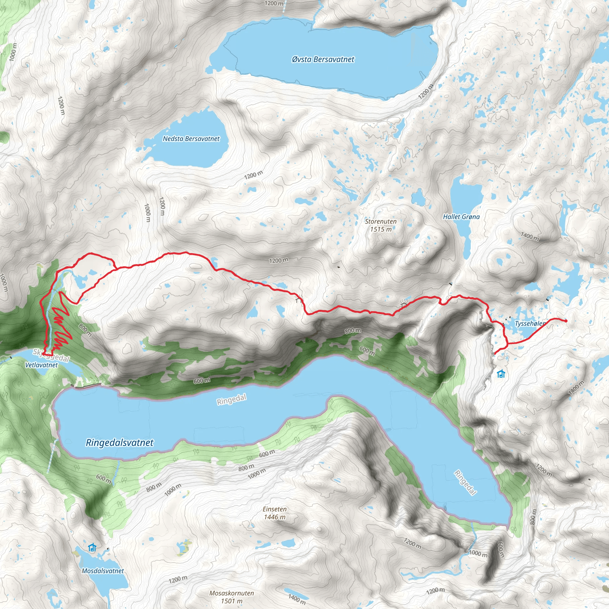 Trolltunga mobile static map