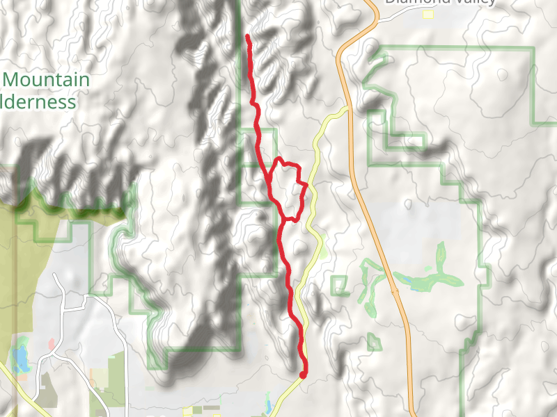 Petrified Dunes Trail, Butterfly Trail and West Canyon Road