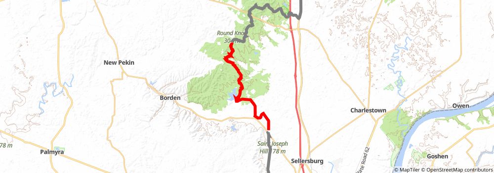 American Discovery Trail South Route stage 98 Map