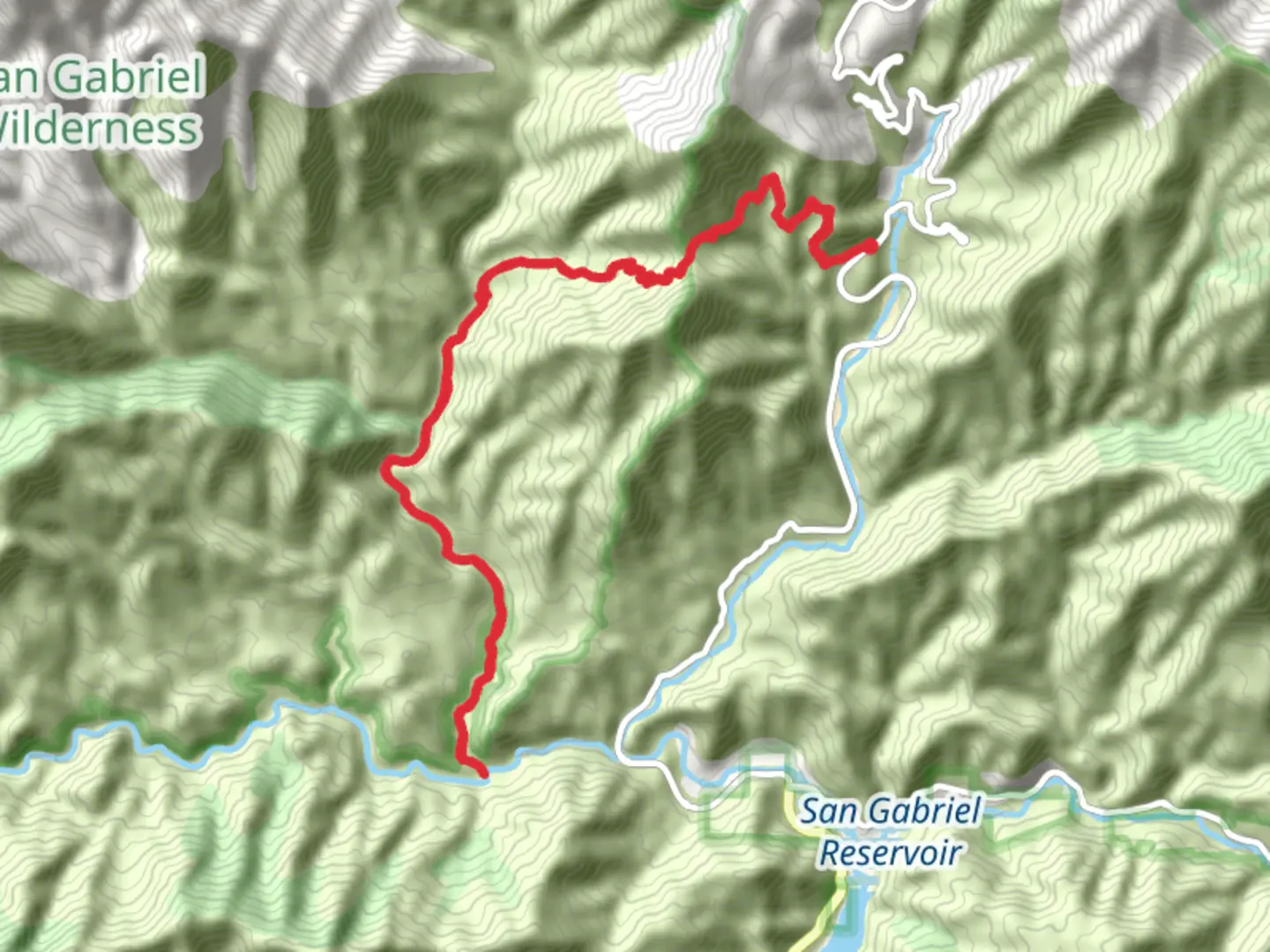 An image depicting the trail Bear Canyon Trail and its surrounding area.