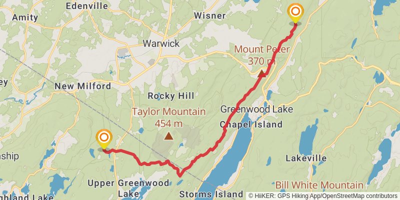Appalachian Trail stage 134 Map