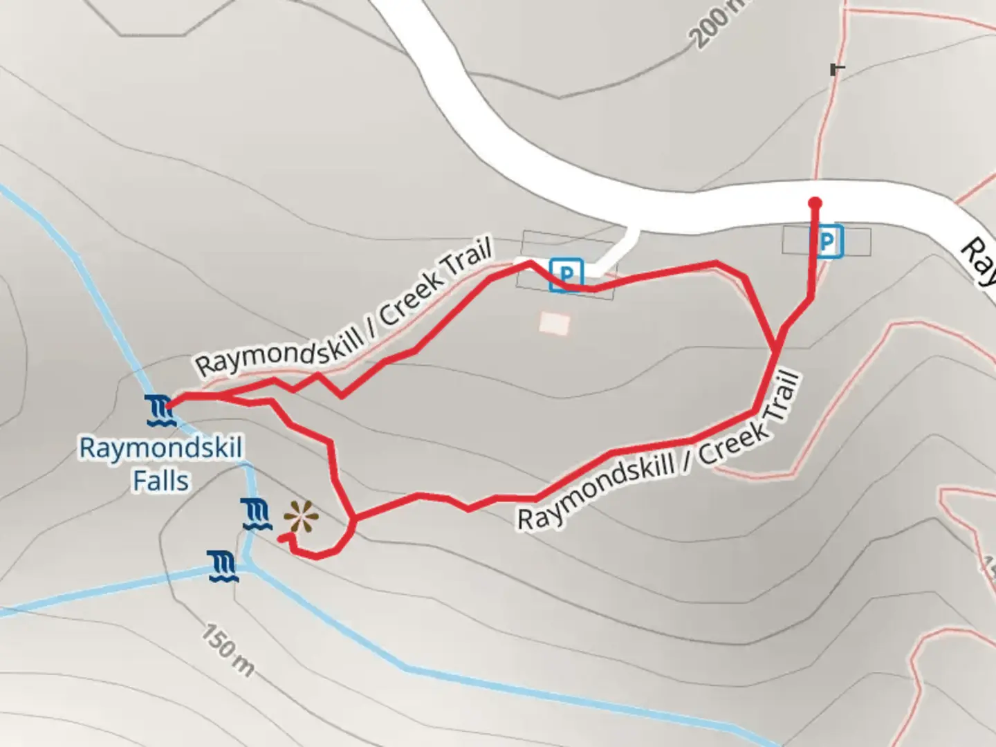 An image depicting the trail Raymondskill - Creek Trail Loop and its surrounding area.