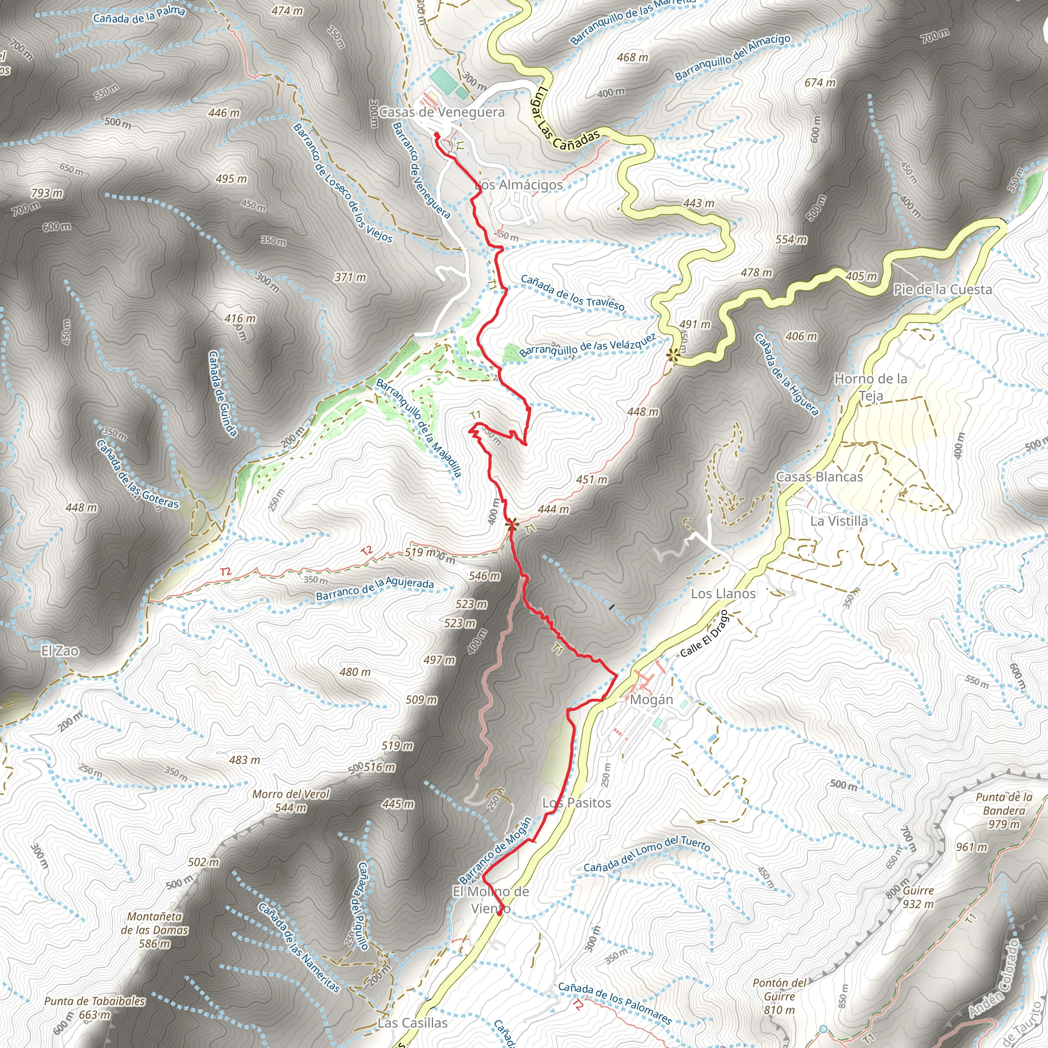 Veneguera - The Windmill Molino de Viento mobile static map