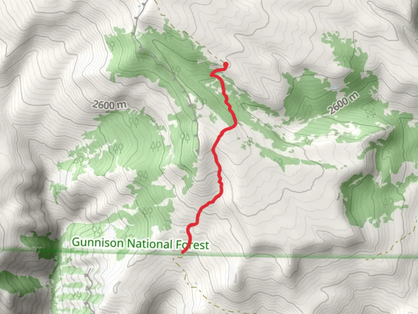 An image depicting the trail Thousand Acre Flat Trail and its surrounding area.