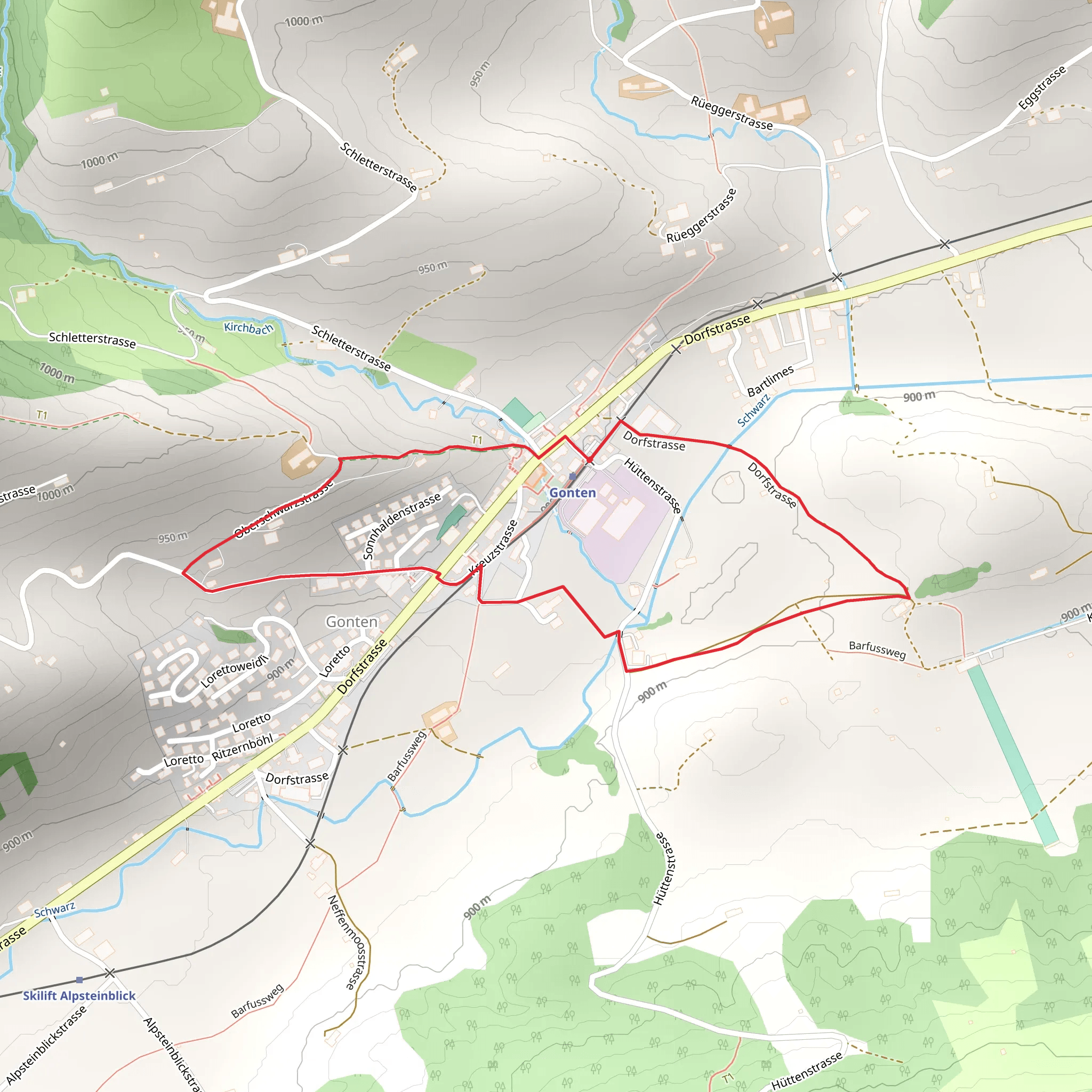 Rondom Gonte mobile static map