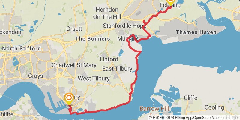 Thames Estuary Trail stage 3 Map