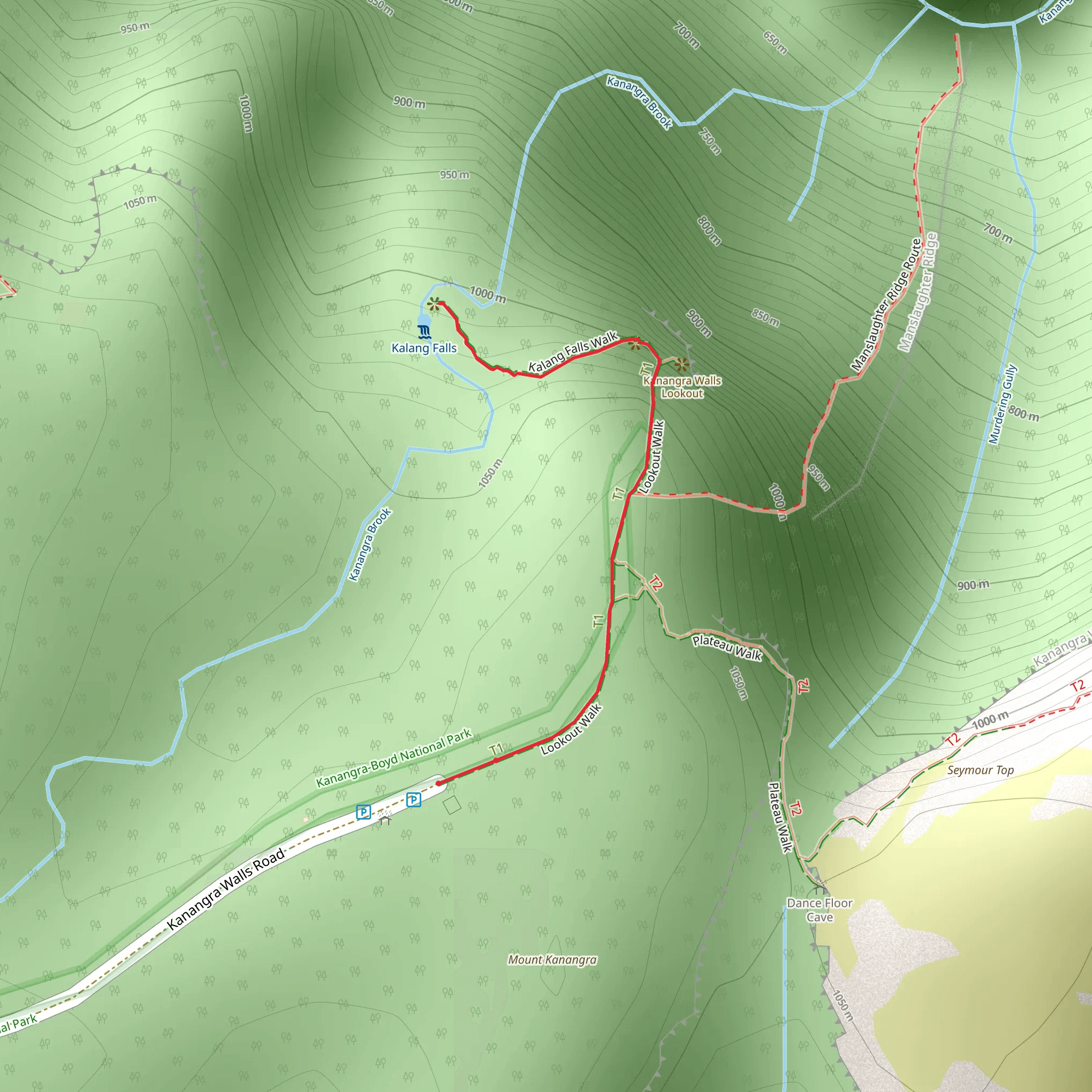 Kanangra Waterfall Walk mobile static map
