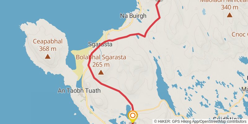 Hebridean Way stage 9 Map