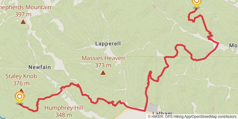 American Discovery Trail North Route stage 67 Map