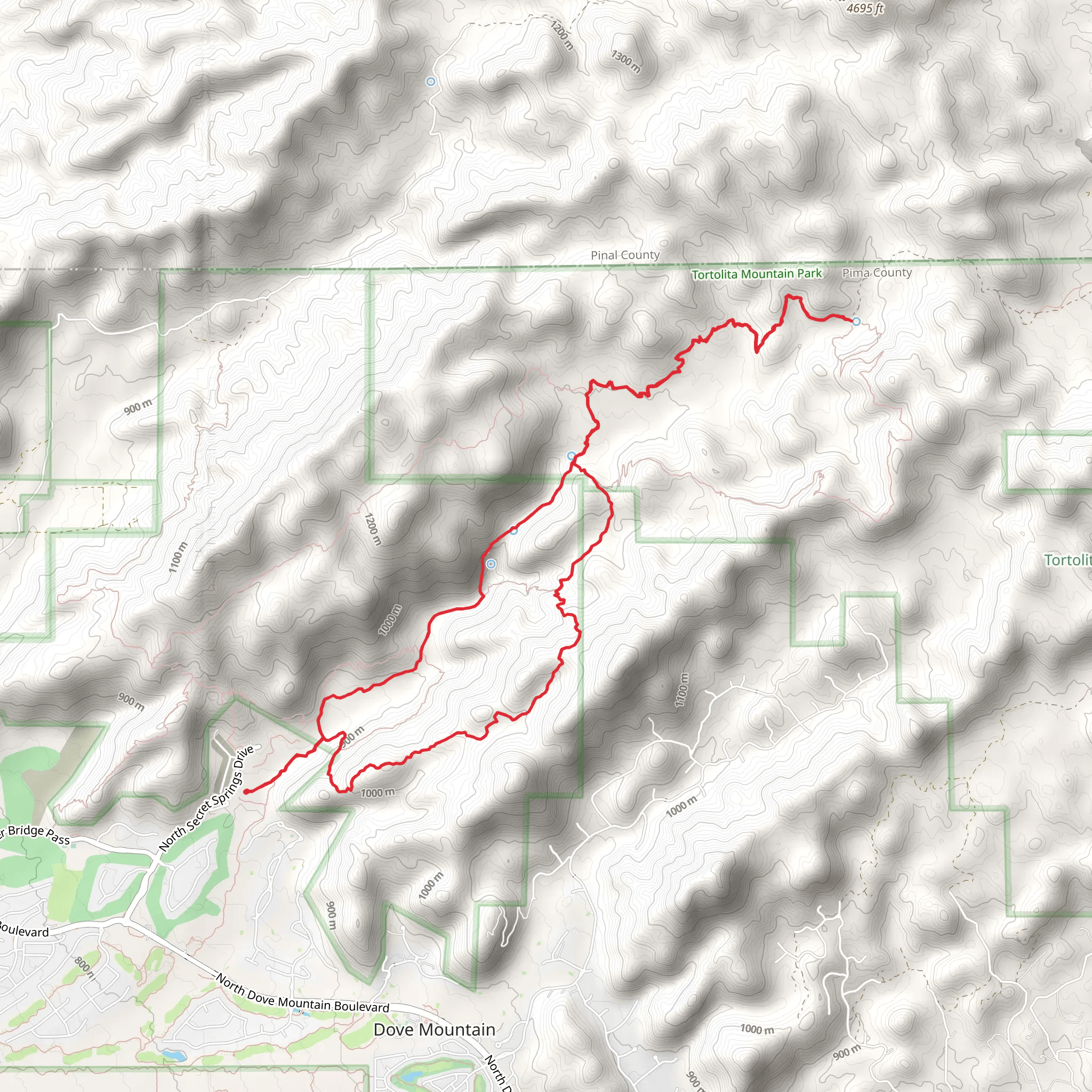 Wild Burro Trail mobile static map