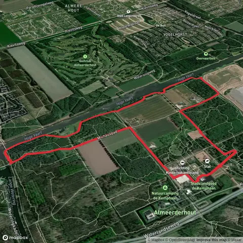 Kemphaanpad, Vier Bruggenpad and Michauzpad Loop