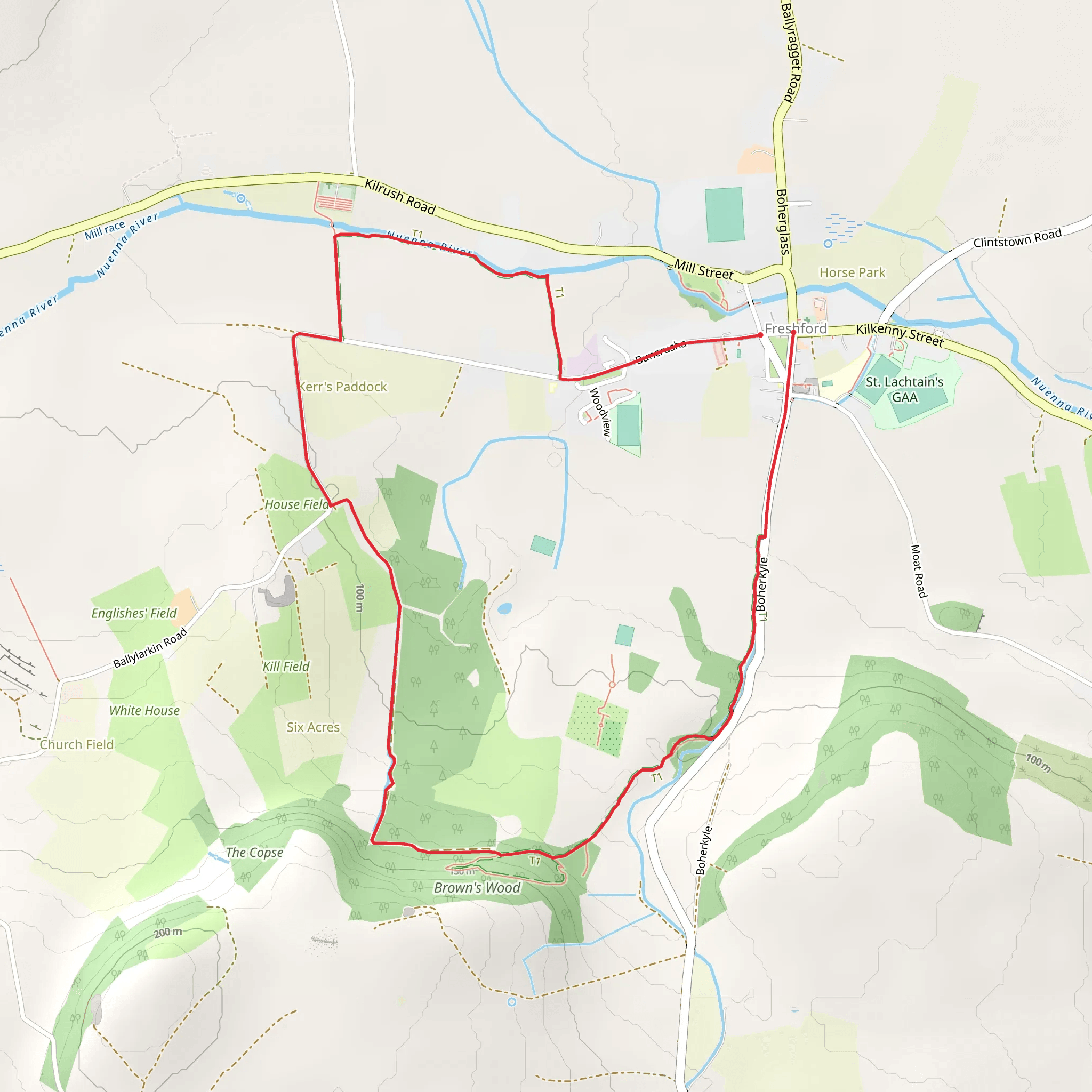Freshford Loop mobile static map
