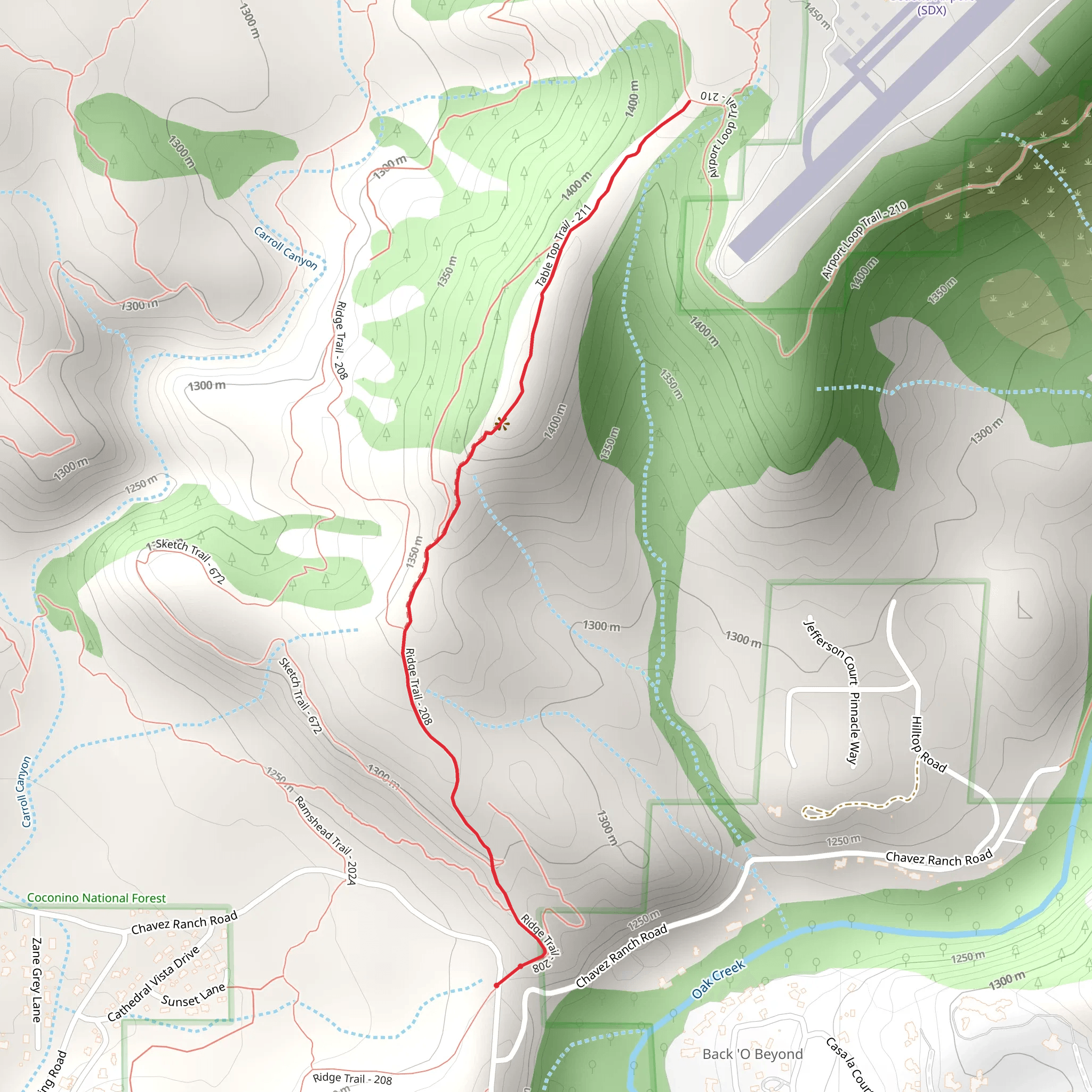 Table Top Trail mobile static map